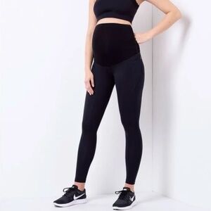 Seraphine Overbump Maternity Black Leggings